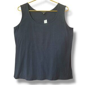 Talbots Black Sleeveless Scoop Neck Tank Top